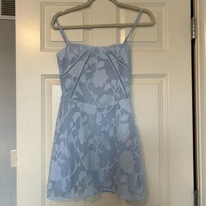 Light Blue White Fox Dress